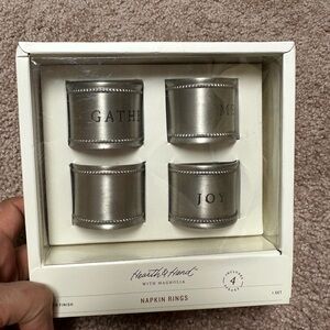 Hearth and Hands Magnolia Napkin rings